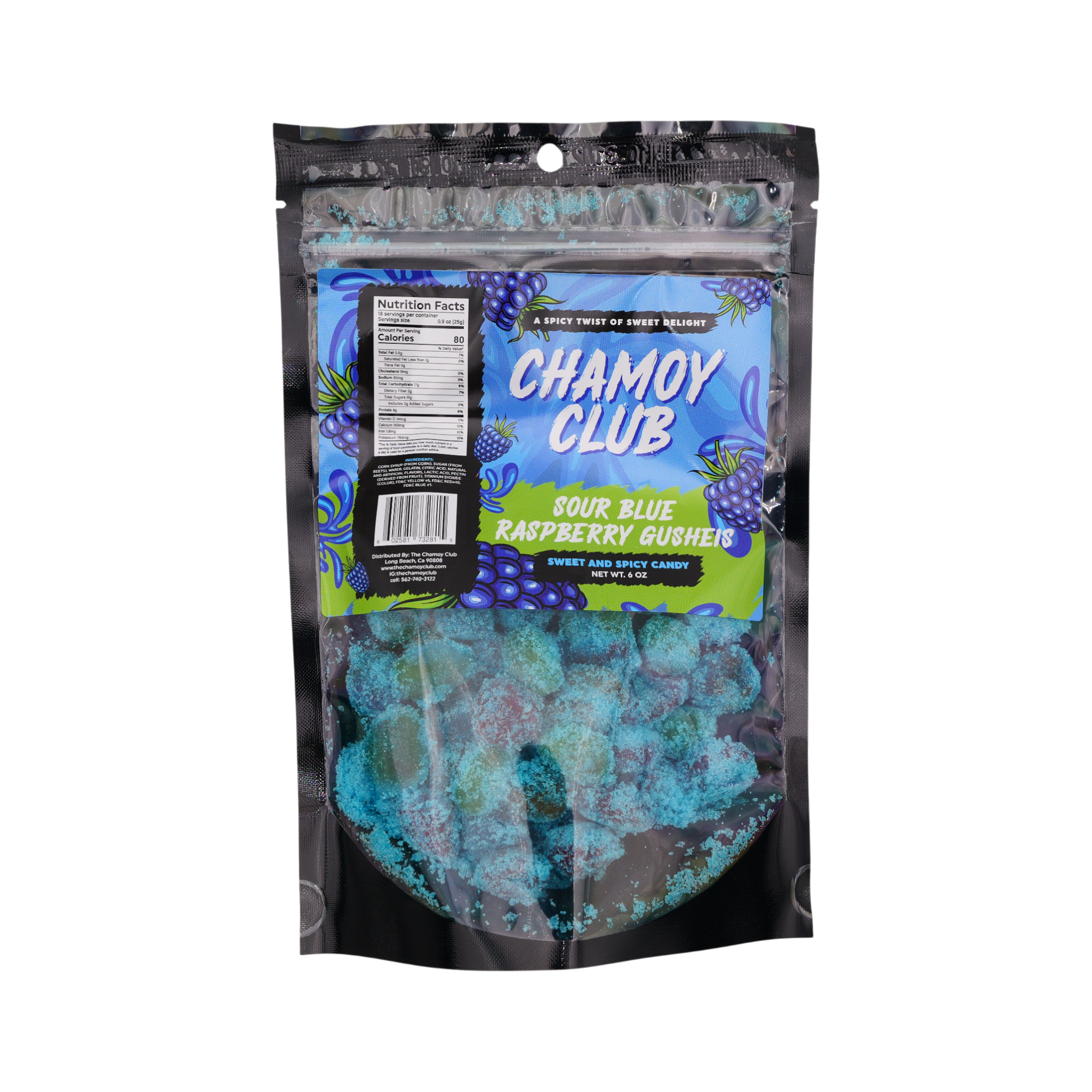 Chamoy Club – Sour Gushies Blue Raspberry